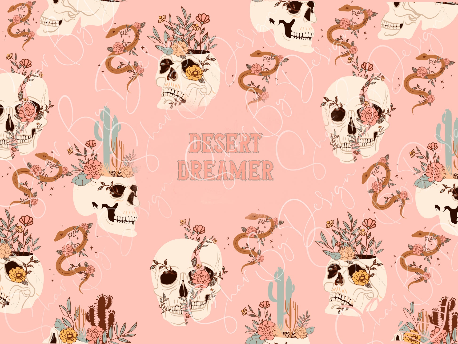 floral skull tumblr background
